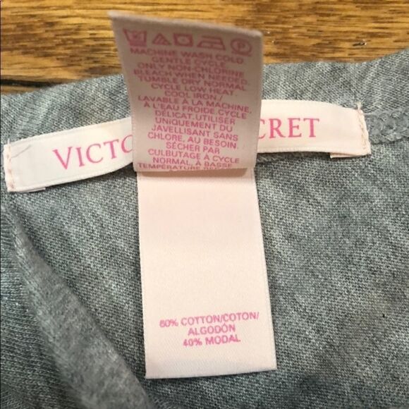 Victoria’s Secret Double V-Neck T-shirt Sz S - Picture 5 of 7